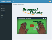 Tablet Screenshot of droppedtickets.com